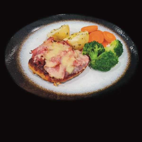 Chicken Parmigiana with Mash and Vegetable - Image 2